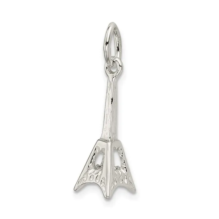 TreasureFineJewelers Sterling Silver Eiffel Tower Charm Rings