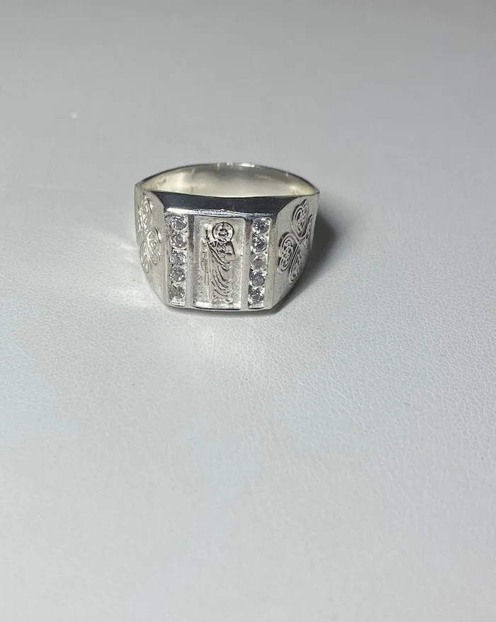 Trendolla Jewelry Rings Silver 925 CZ San Judas Tadeo Ring