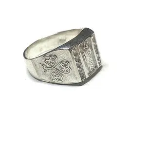 Trendolla Jewelry Rings Silver 925 CZ San Judas Tadeo Ring